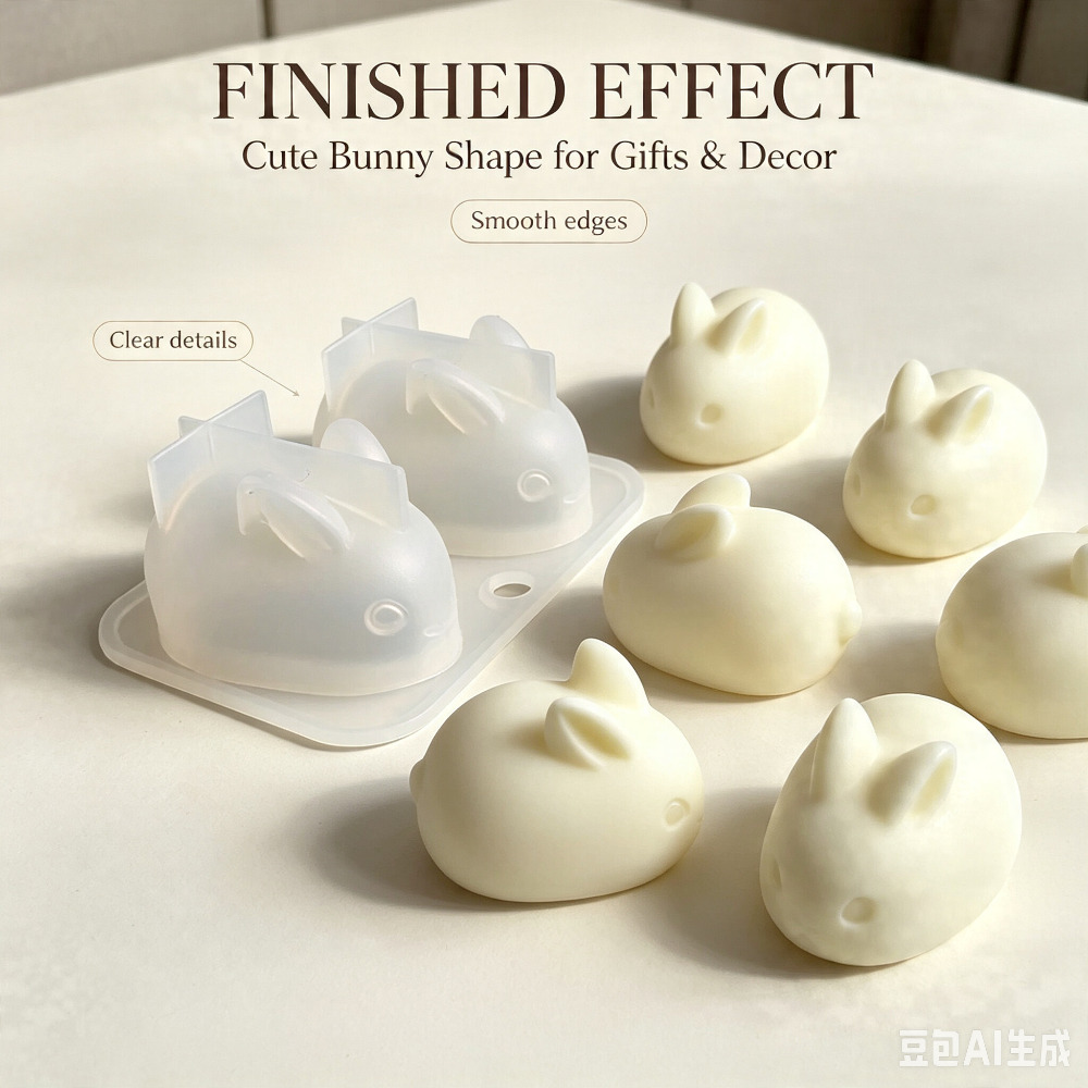 Soap Making Diy - Molde de Silicone 3D Mini Coelho