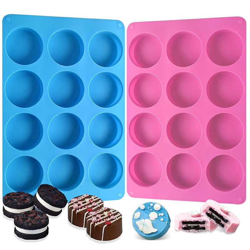 Natural Making Soap - Moldes de Silicone Redondos com 12