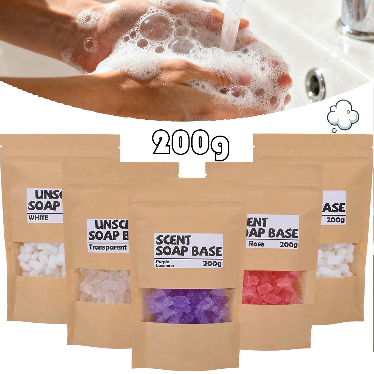 Soap Making Material Wholesale - 200g base de sabão perfumado glicerina
