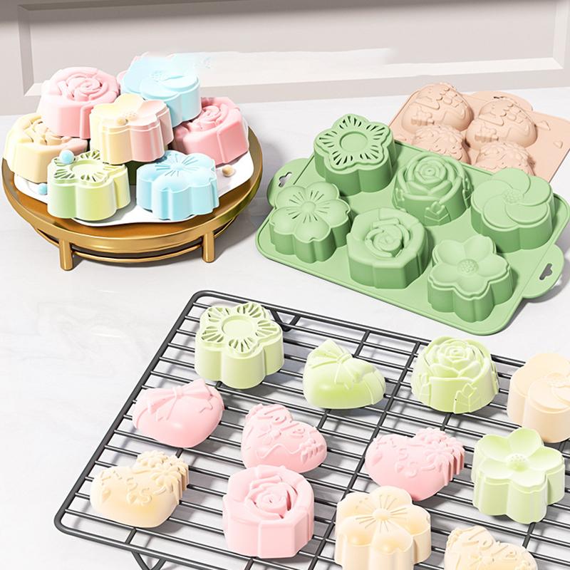 Soap Making Homemade - Molde de silicone SU Flower, 6