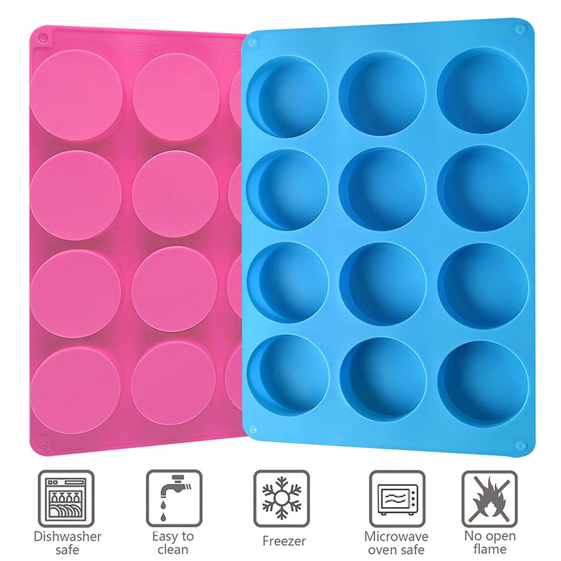 Moldes de Silicone Redondos co - Natural Making Soap avaliação e preço
