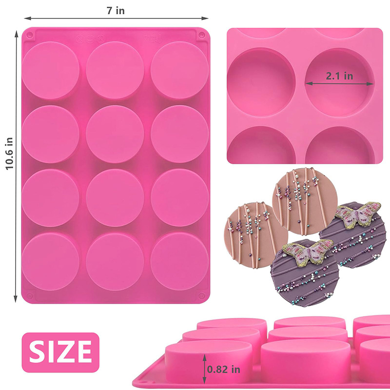 Moldes de Silicone Redondos co - Natural Making Soap avaliação e preço