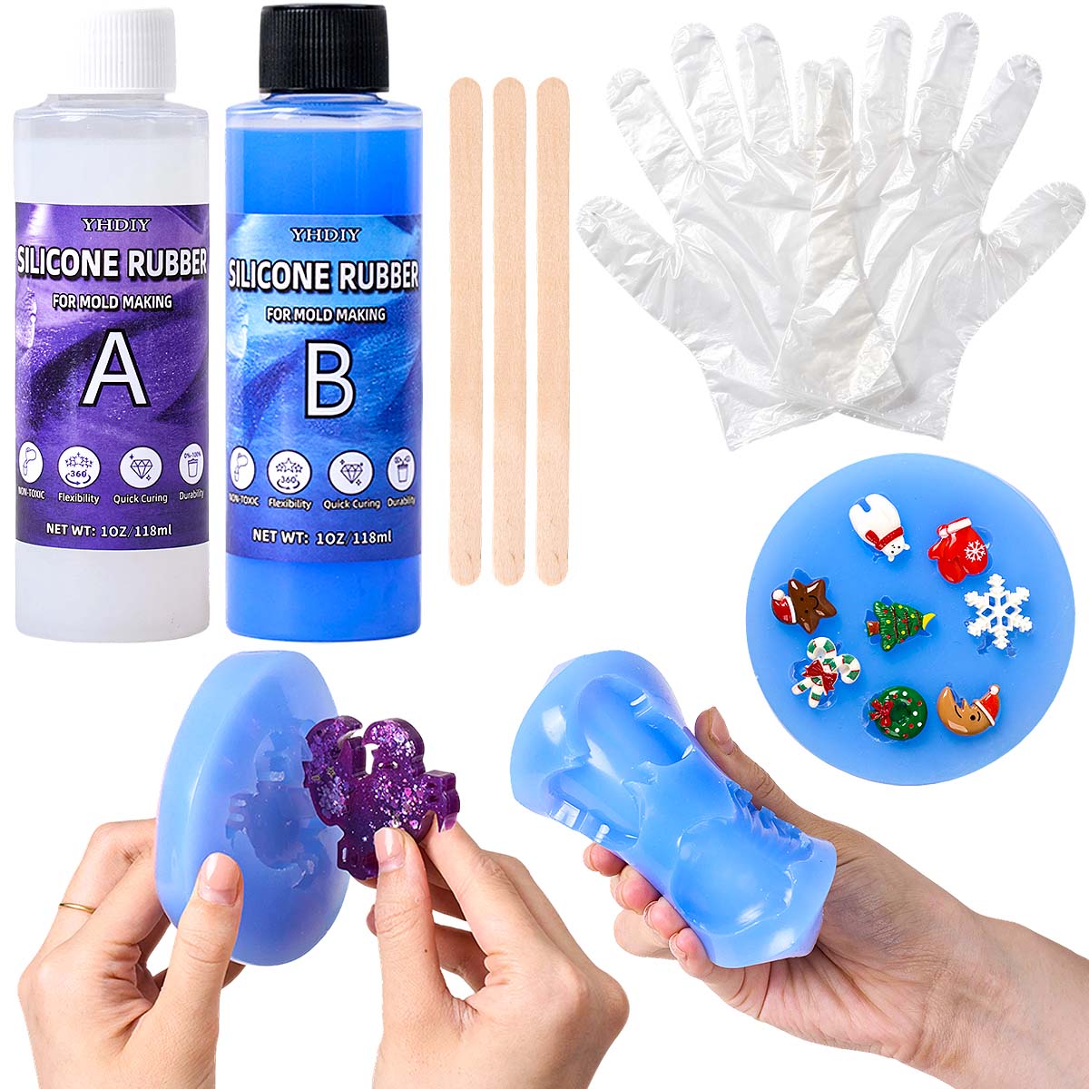 Kit de Moldes de Silicone de 1 - Soap Making Homemade avaliação e preço
