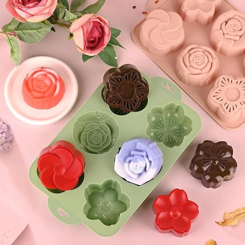 Molde de silicone SU Flower, 6 - Soap Making Homemade avaliação e preço