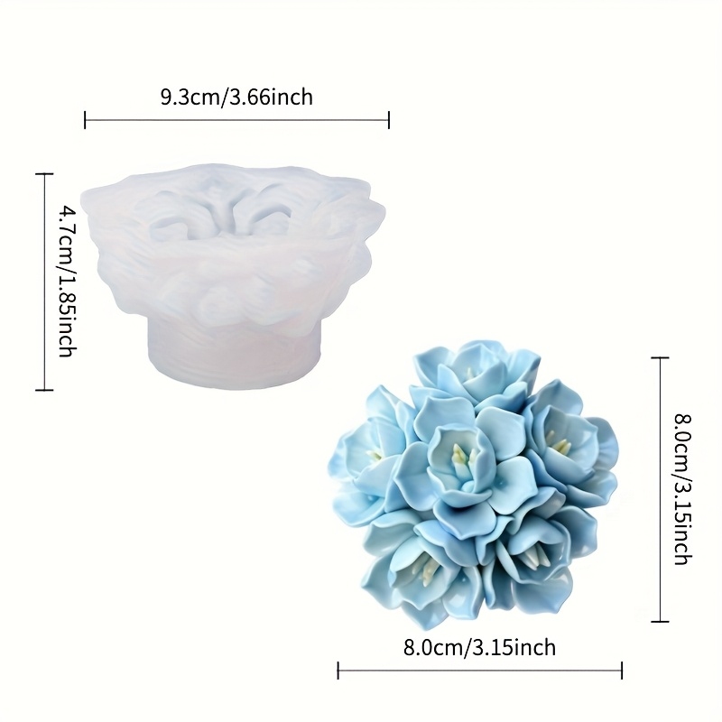 1 molde de silicone para velas - Natural Making Soap avaliação e preço