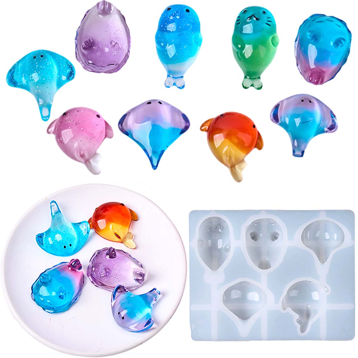 Molde de Silicone 3D de Raia M - Soap Making Diy avaliação e preço