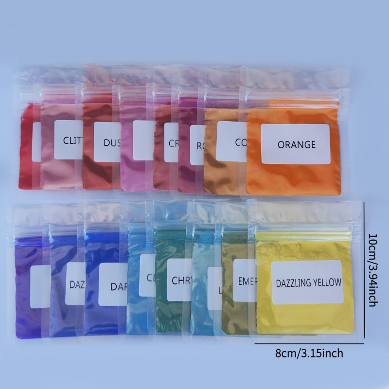 Conjunto de pó de mica de 16 c - Soap Making Ingredient avaliação e preço