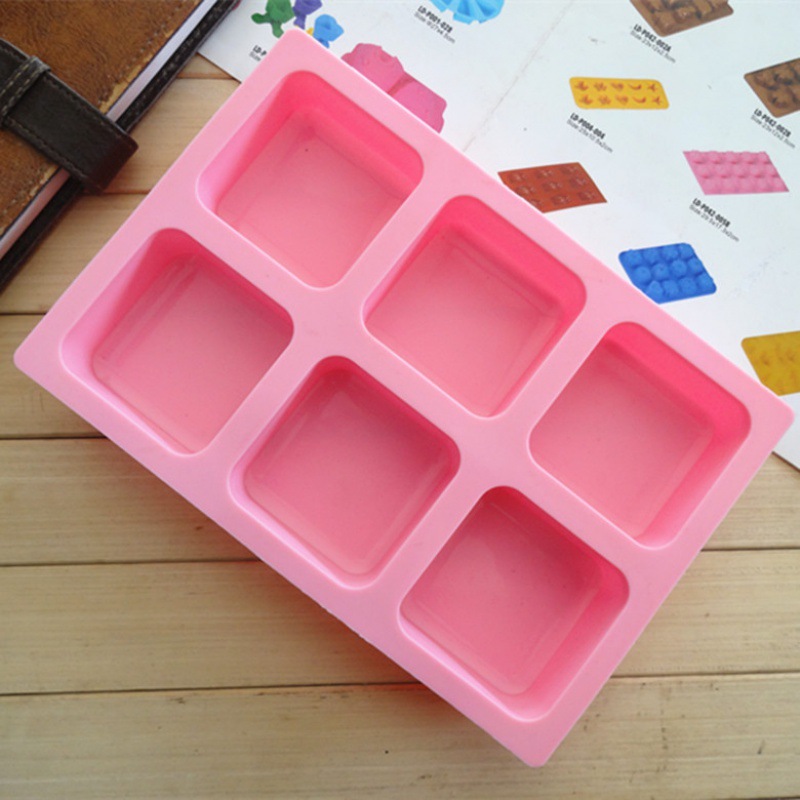 Moldes quadrados de silicone p - Soap Making Diy avaliação e preço