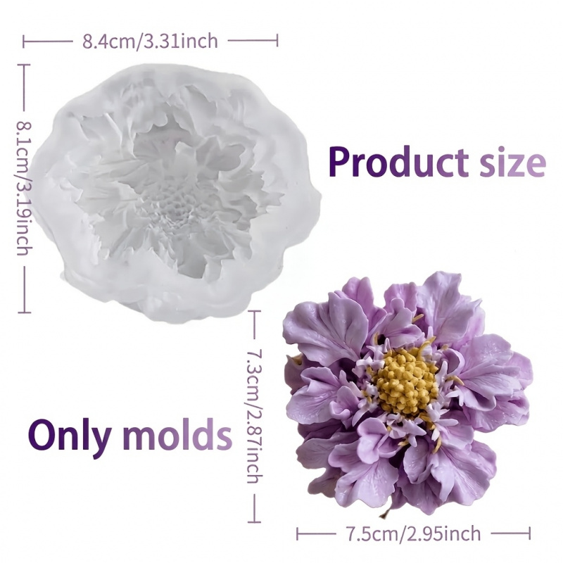 1 molde de silicone para flore - Natural Making Soap avaliação e preço